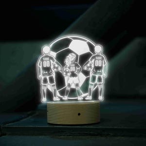 Personalized Football Night Light, Children's Bedroom, Football Led Lights, Night light with Name, Gift For Girls and Boys, Christmas Gift