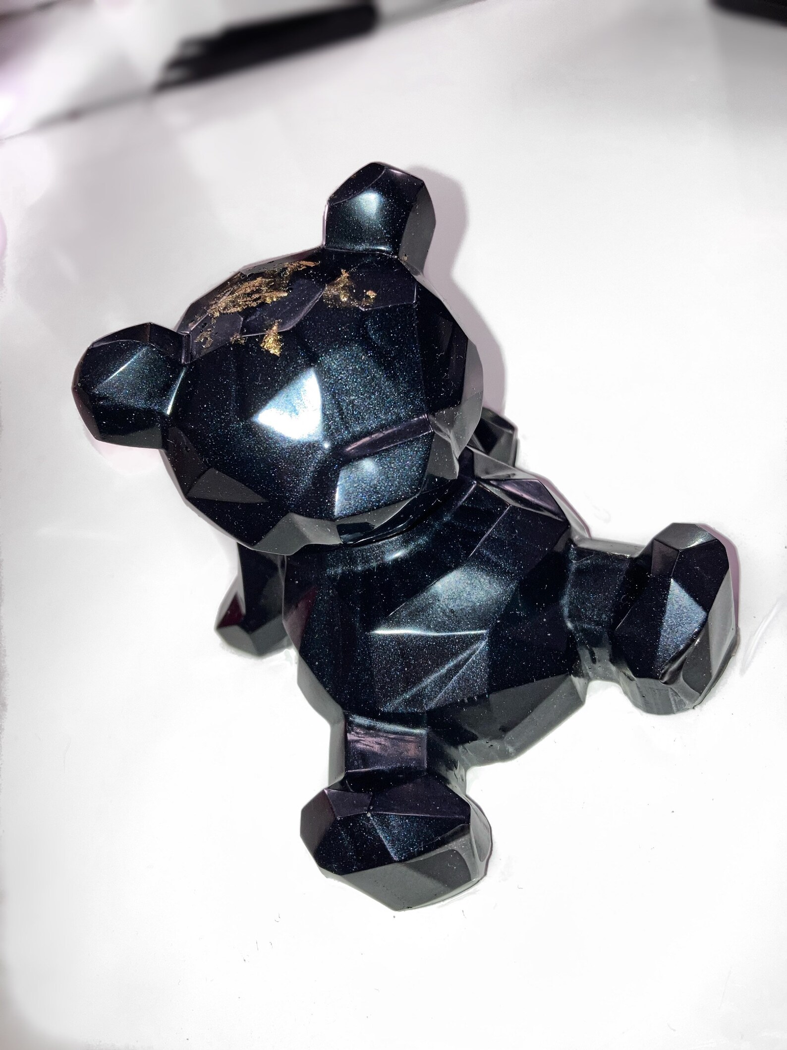 Large handmade resin teddy bear Etsy