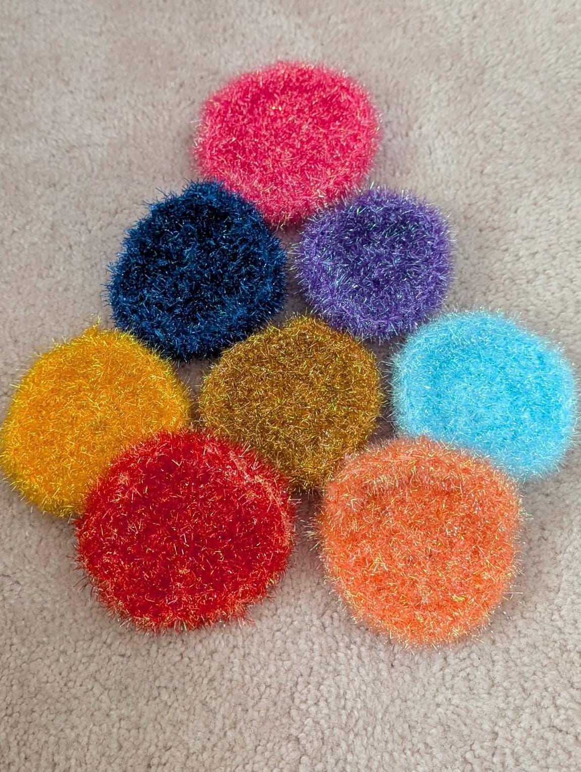 Crocheted Scrubbies in Sparkly Colors - Etsy