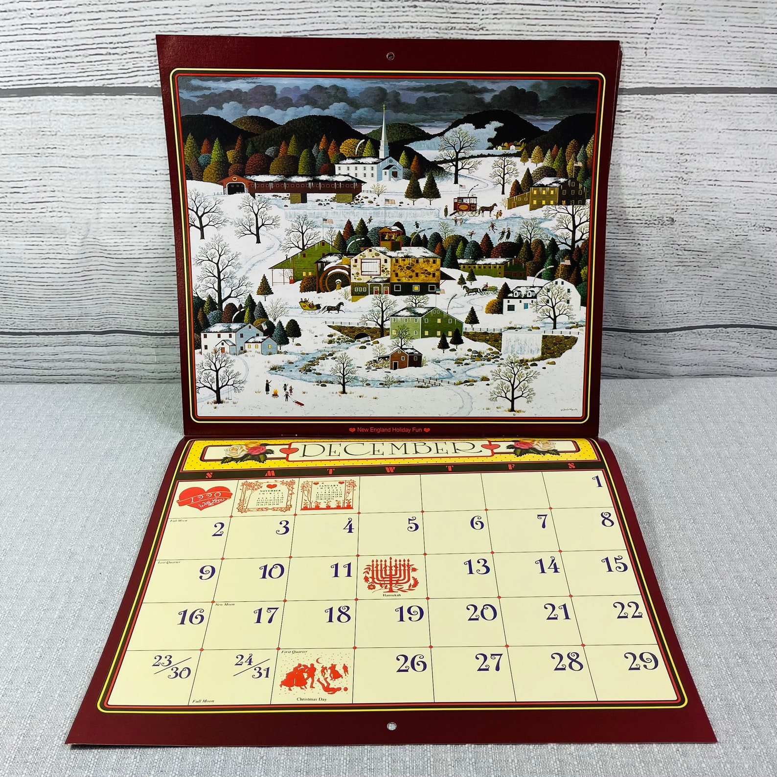 1990 The Americana Charles Wysocki Calendar Etsy