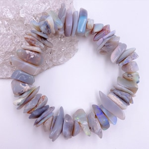Colourful Australian Opal Chips Bracelet