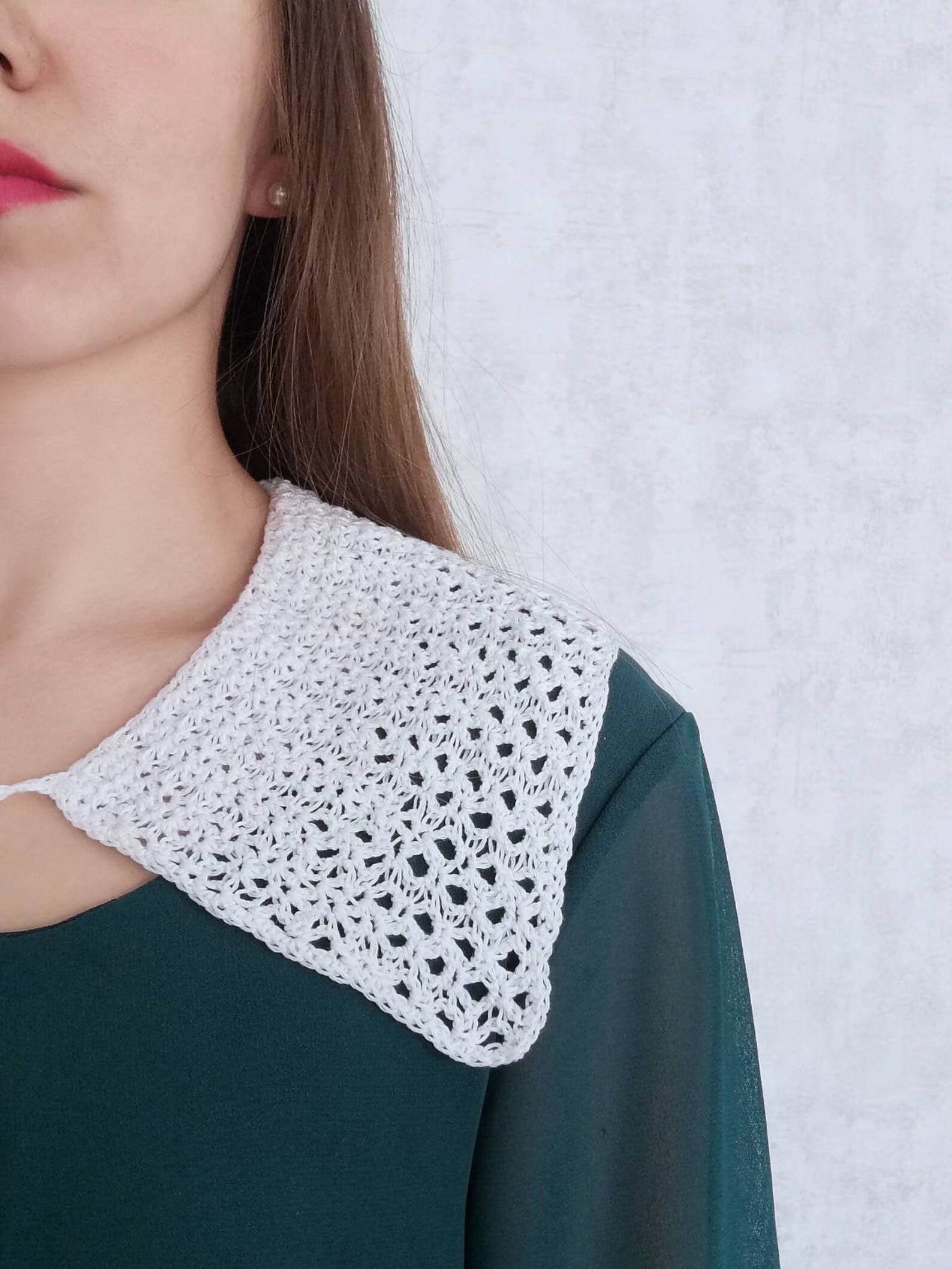 Платье С Вязаным Воротником фото 16