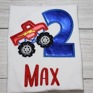 Monster Truck Birthday Shirt, Custom Birthday Shirt, Personalized Birthday Shirt, Boy Birthday Shirt, Monster Truck Shirt