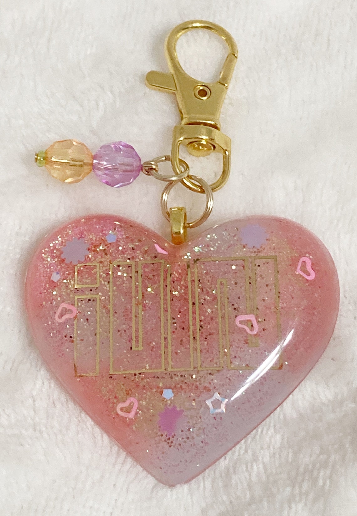Kpop GIDLE Resin Heart Keychain Etsy