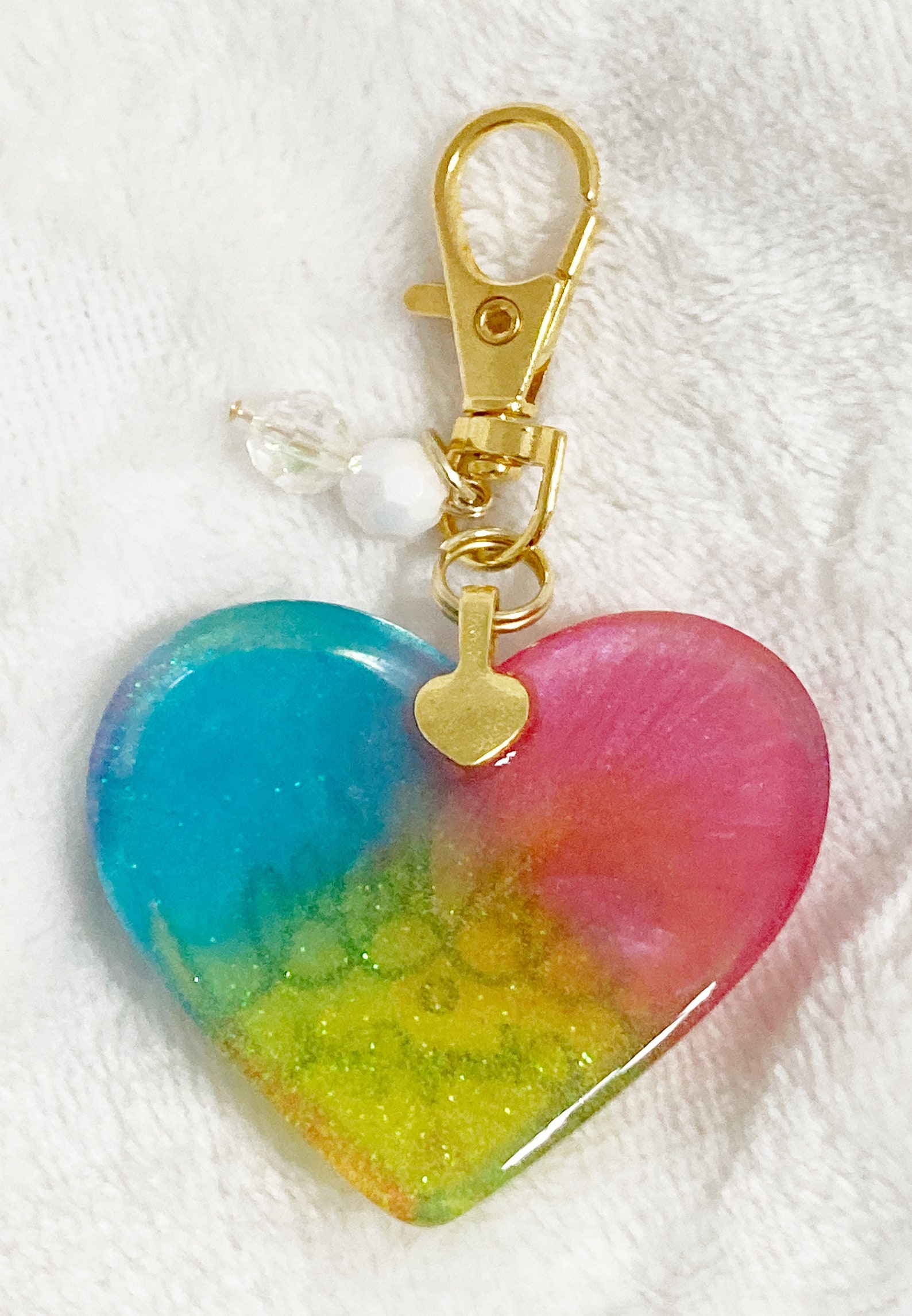 Kpop Oh My Girl Resin Heart Keychain Etsy