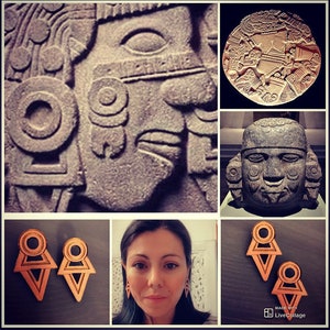 Coyolxauhqui earrings