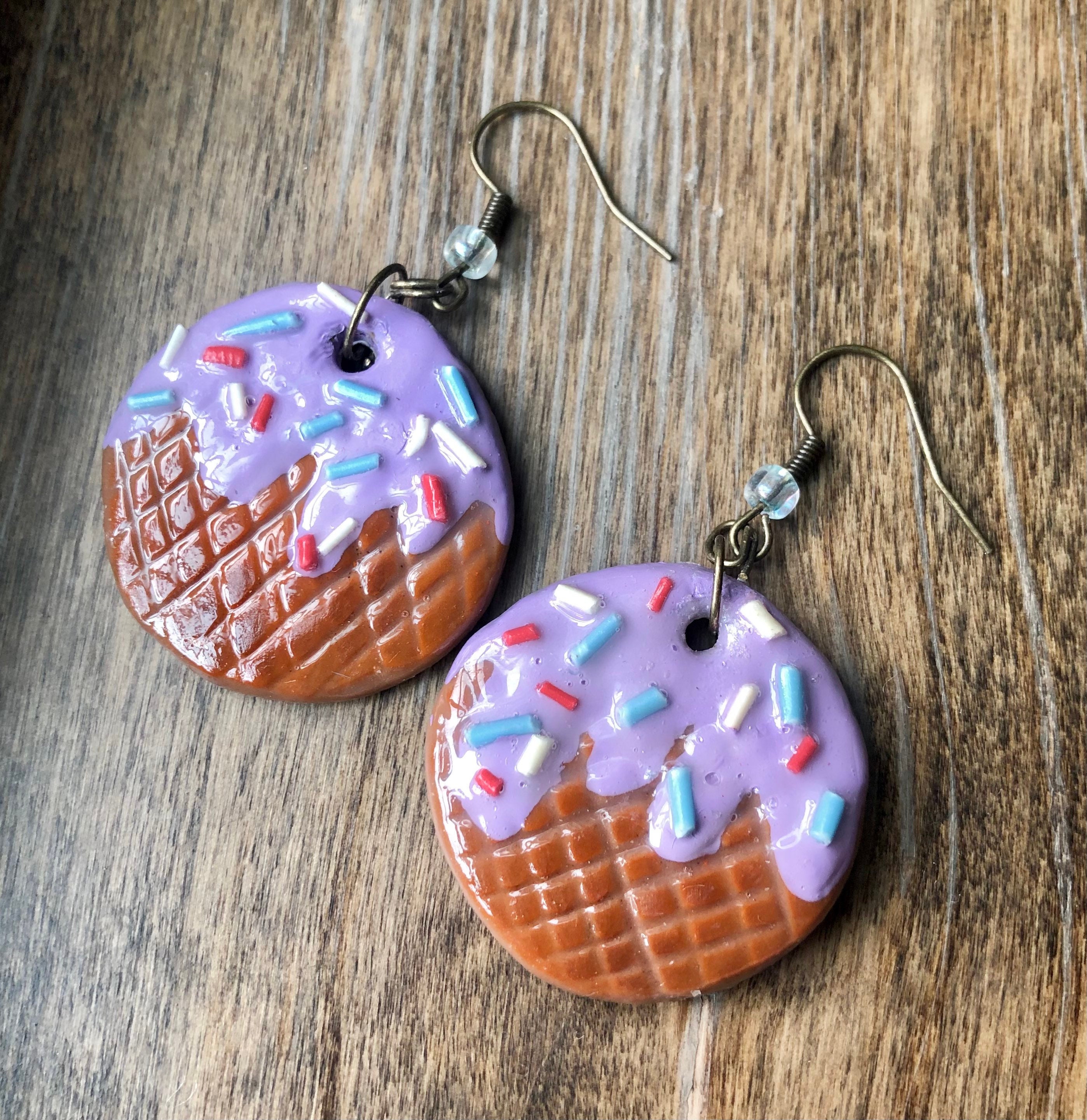Ice Cream Earrings Etsy