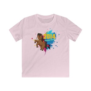 Birthday girl horse t-shirt, children&#39;s t-shirt horses, t-shirt for farmer, farm, equestrian, children&#39;s birthday with date