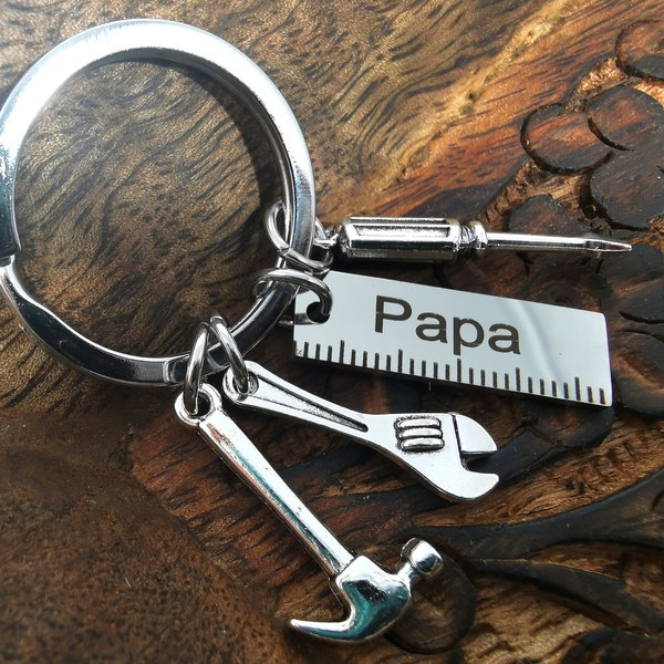 Schlüsselanhänger Papa Werkzeug,Bester Papa Vatertags Geschenk,Geschenke für Papa Geschenk Geburtstagsgeschenk Vater,Geschenk für Handwerker