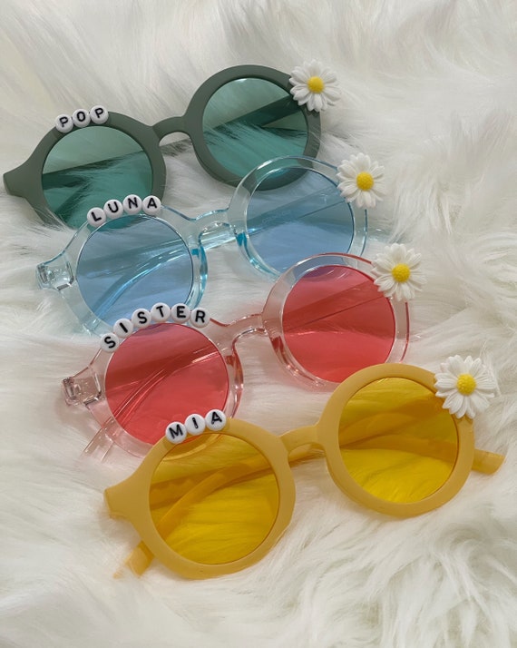 Personalized Daisy Sunglasses: Kids & Adults, Custom Name  display picture 1