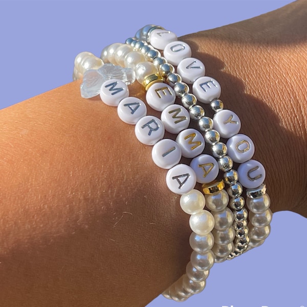 Pearl Bead Bracelet Etsy