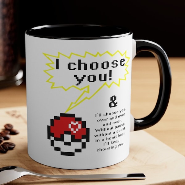 Valentine's Day, Romantic Mug-Pokemon ,GiftGamer Geek Funny, Valentine Coffee Mug , Christmas Day Romantic Mug, Holiday Gift