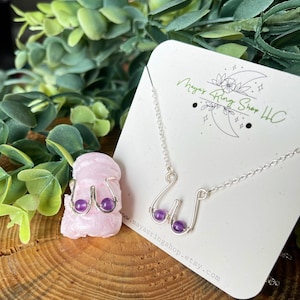 Crystal Boobie Jewelry | Ring, Necklace or Set | Put Crystal Choice In “Note To Seller” Box At Checkout!
