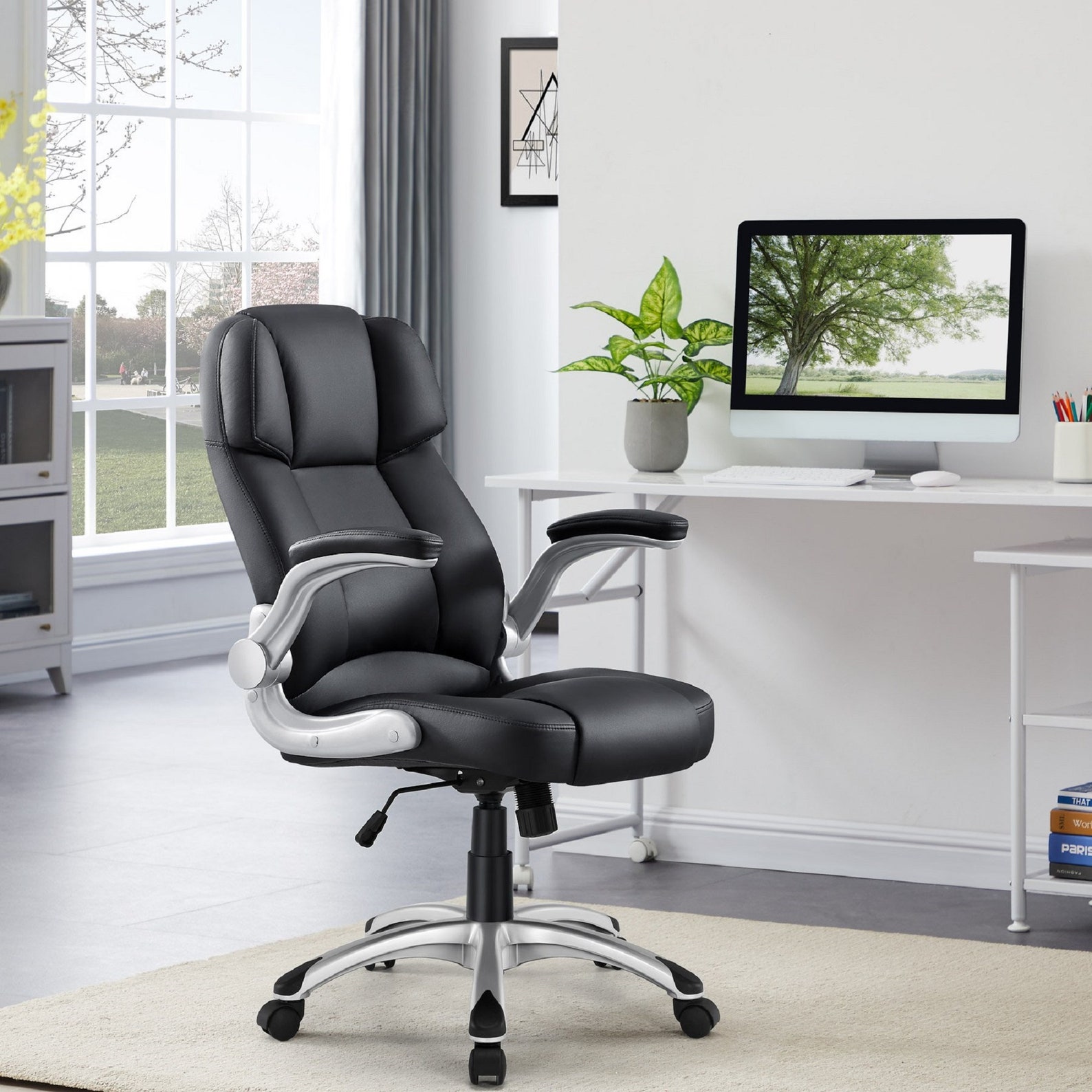 High Back Big & Tall PU Leather Office Chair Large Executive | Etsy