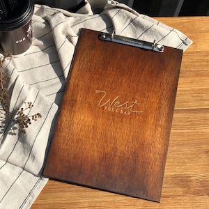 Menu folder, Leather menu A4 A5, Leather Menu Cover, Custom Menu Cover, Menu Holder, Restaurant Menu Folder, Guest book