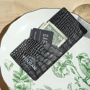 Custom Leather Check Presenter: Restaurant Bill Organizer with Logo
