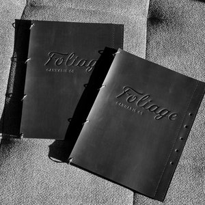 Custom menu cover, Bar menu folder, Personalized leather and wood menu