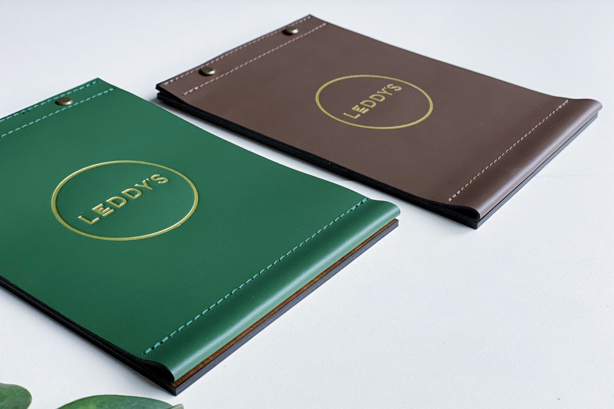 Custom Leather Menu Folder: Restaurant Menu Book, A4 A5 Letter Size ...