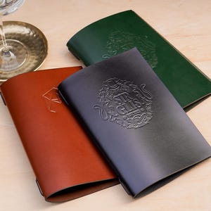 Menus en cuir A4-A5, porte-menus avec gaufrage, chemise de menus de restaurant, couvertures de menus en cuir, couvertures de menus personnalisées