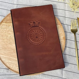 Lederen menumap, lederen menukaart A5, A4, lederen menuomslag, aangepaste menuomslag, menuhouder, menumap restaurant, gastenboek