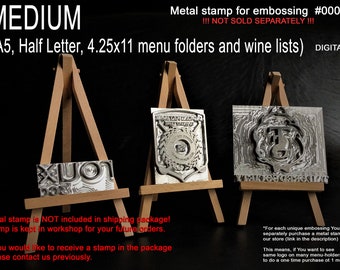 Magnesium stamp for hot embossing  !!! NOT SOLD SEPARATELY !!!