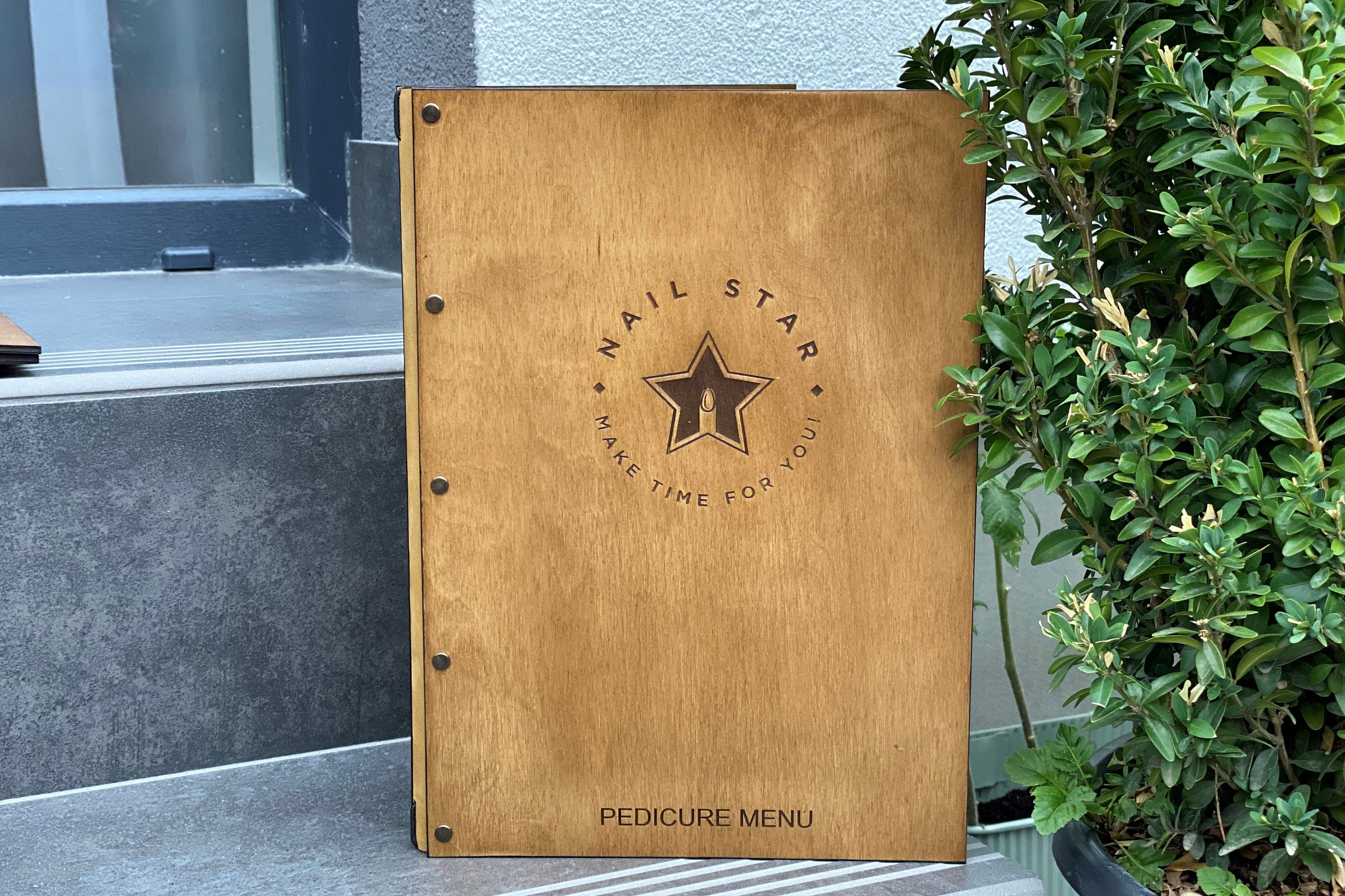 Menu Folder Leather Menu A4 A5 Leather Menu Cover Custom Etsy Canada