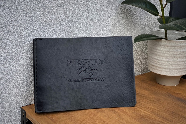 Leather Menu A4 A5 With Ring Binder Mechanism Leather Menu Etsy