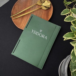 Couverture de menu en cuir, couverture de menu A5, support de menu lettre, chemise de menu de restaurant, tableau de menu, livre de menus, couverture de menu personnalisée, menu de bar en cuir,