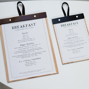 Menu Board Bar menu Skórzana okładka menu A5, Listowy uchwyt menu, Teczka menu restauracyjnego, Książka menu, Niestandardowa okładka menu, ,