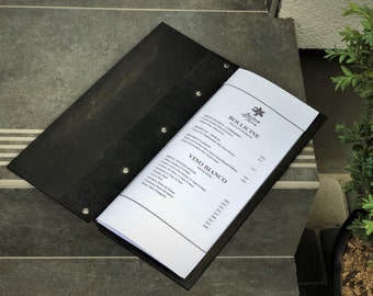 Vine Menü-Ordner A4, Menü-Cover, Menühalter, Restaurant-Speisekarte, Gästebuch