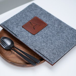Gastenboek Vilten klemborden Vilten menuhouder Cafe Bar Menubord Restaurant Menuhoezen Tafelmenumap Menuhoezen Bruiloft