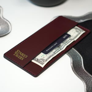 Leather Check Presenter – Custom Server Book – Restaurant Bill Holder – Personalized POS Folder