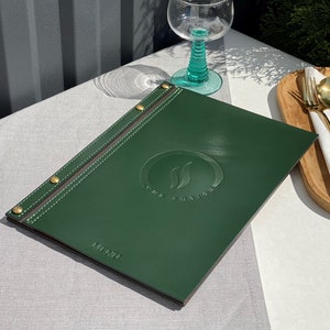 Porte-menus, porte-menus, porte-menus de restaurant, panneau de menus, livre de menus, couverture de menu personnalisée, menu de bar en cuir