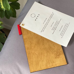 Menumap, lederen menukaart A4 A5, lederen menuhoes, aangepaste menuhoes, menuhouder, restaurantmenumap, gastenboek