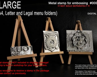 Magnesium stamp for hot embossing  !!! NOT SOLD SEPARATELY !!!