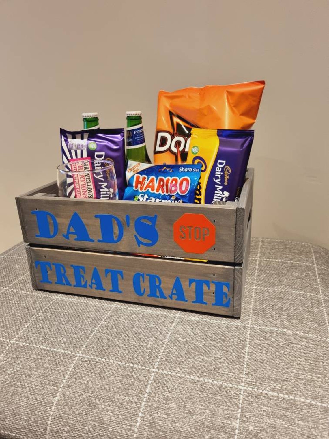 Father's Day Personlised Crate I Dad's Treat Box I Etsy