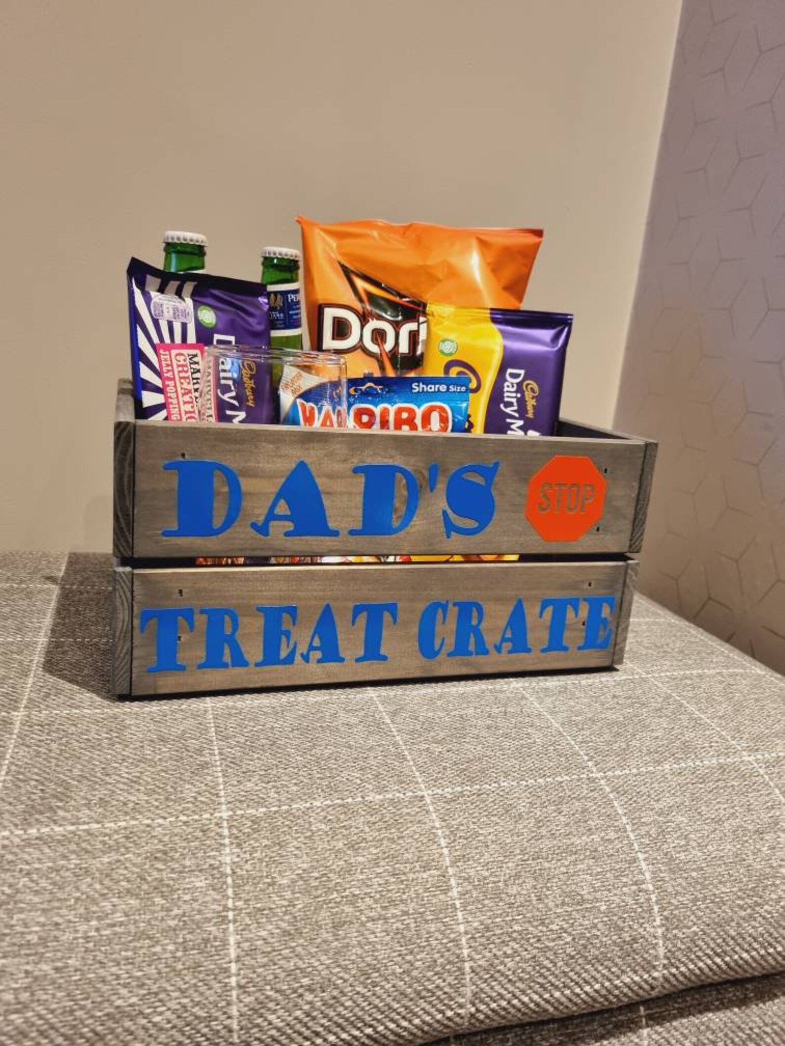 Father's Day Personlised Crate I Dad's Treat Box I Etsy