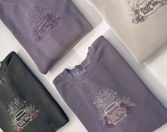 Embroidered Premium Cauldron Boil Me Crewnecks