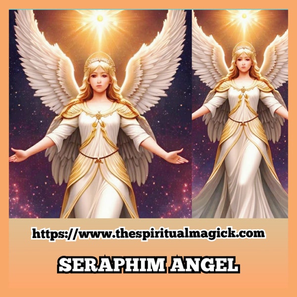 Spirit Companion Seraphim Angel - Powerful Guardian of light ,the stars and God's Throne ...Pure Divine Energy