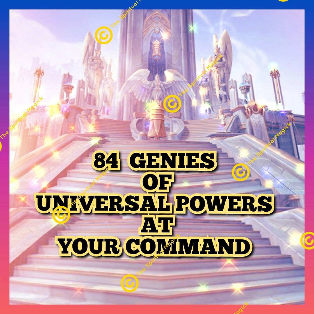 Spirit Companion 84 Genies of Universal Powers Divine Energy, Djinn