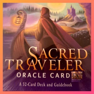Oracolo del viaggiatore sacro, carte dei tarocchi, legatura del compagno spirituale, divinazione, letture psichiche, angelo, demone, drago, fate, incantesimi, cristallo