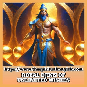 Spirit Companion ROYAL DJINN Wealth Prosperity,Success money Wishes,Angel, Magic ring, amulet,talisman, Fae,faery, dragon, preconjure
