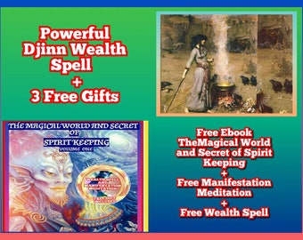 Powerful Djinn Wealth Spell to bring money, abundance, prosperity, djinn magic, angels, spirit companions , spirit guides, dragons, vampires