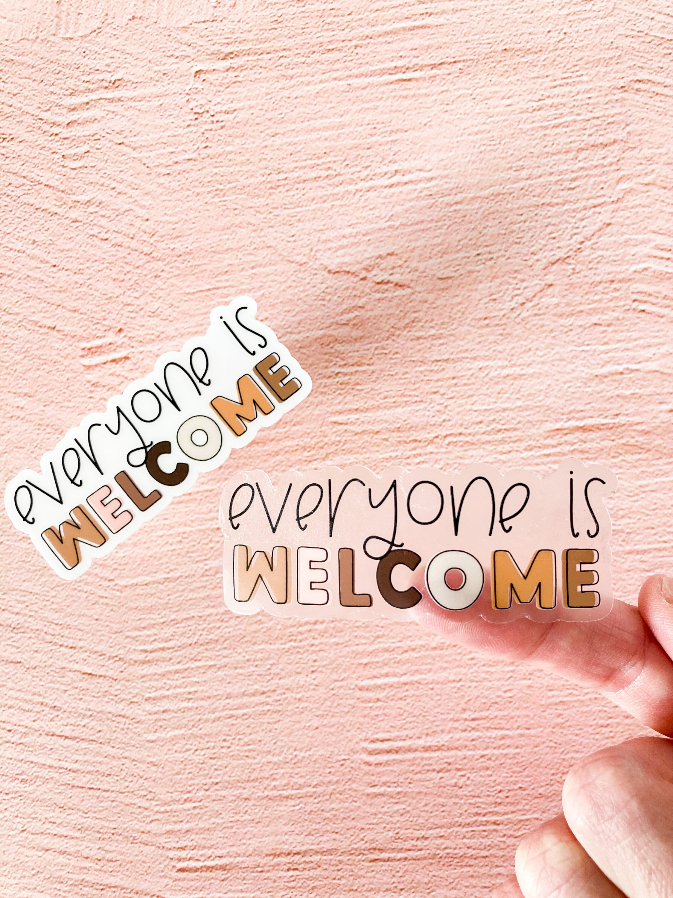Tout le monde est le bienvenu DieCut Sticker Autocollants Etsy France