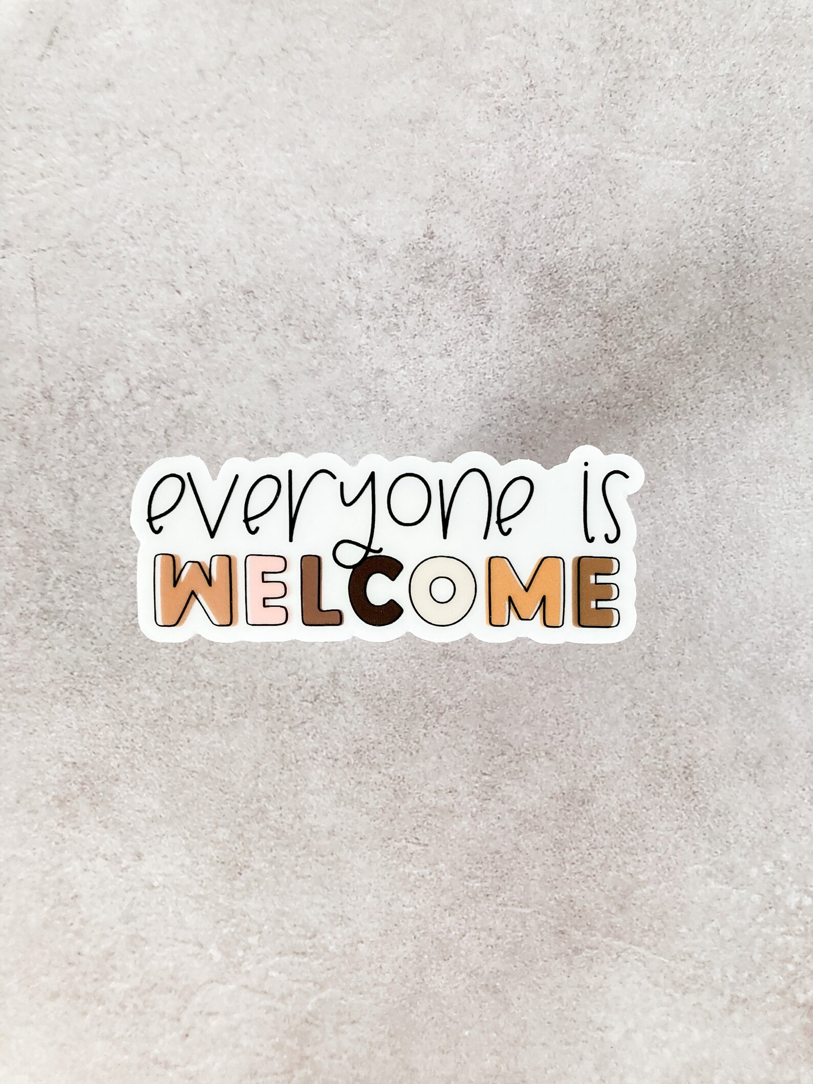 Tout le monde est le bienvenu DieCut Sticker Autocollants Etsy France