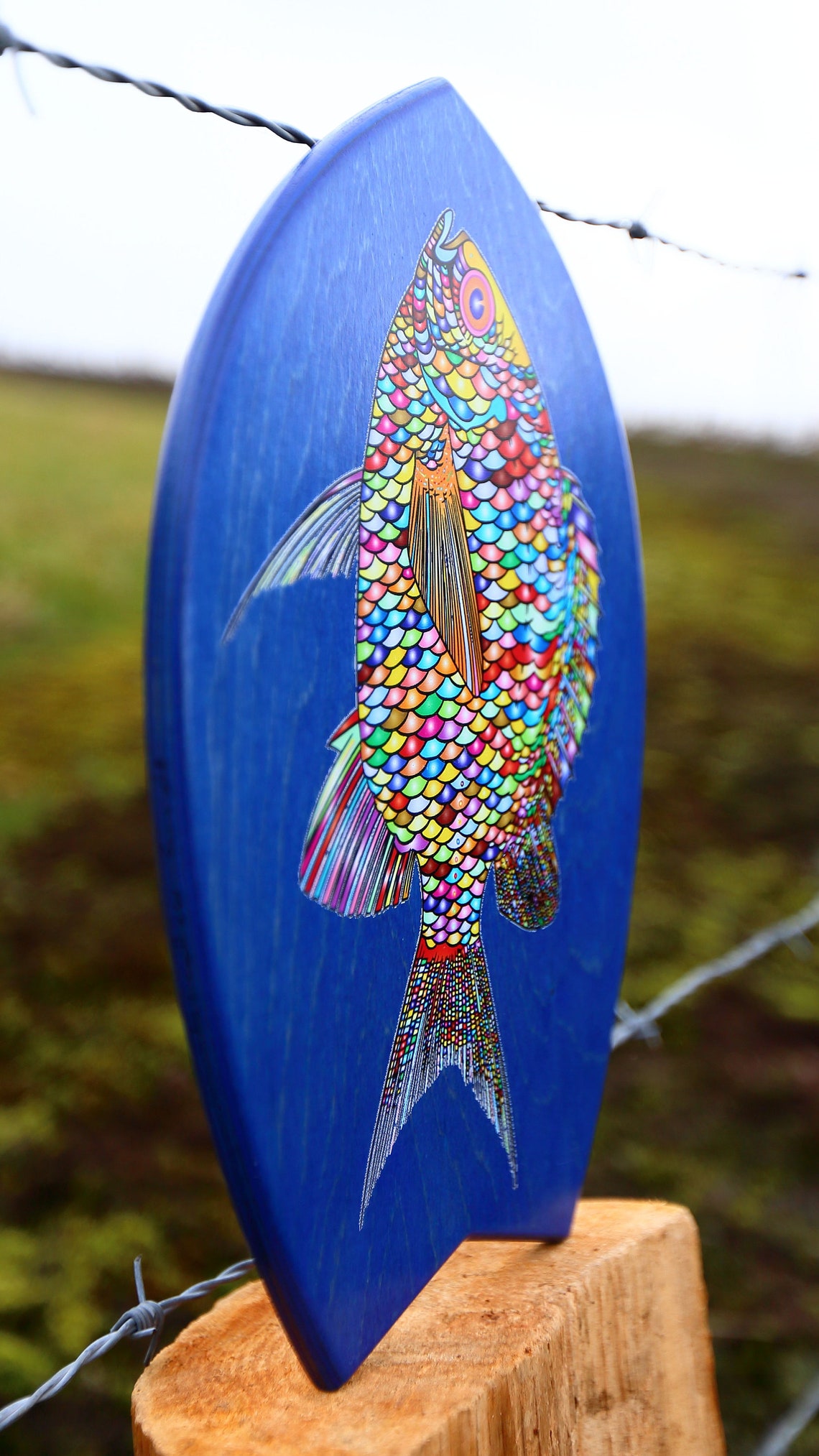 Mini Surfboard Wall Decor Wood Handplane Style Etsy