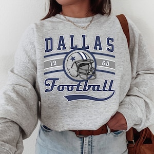 Dallas Football T-Shirt \ Sweatshirt, Vintage Style Dallas Football Shirt, Cowboy Sweatshirt, Dallas Shirt, Football Shirt, Dallas Fans