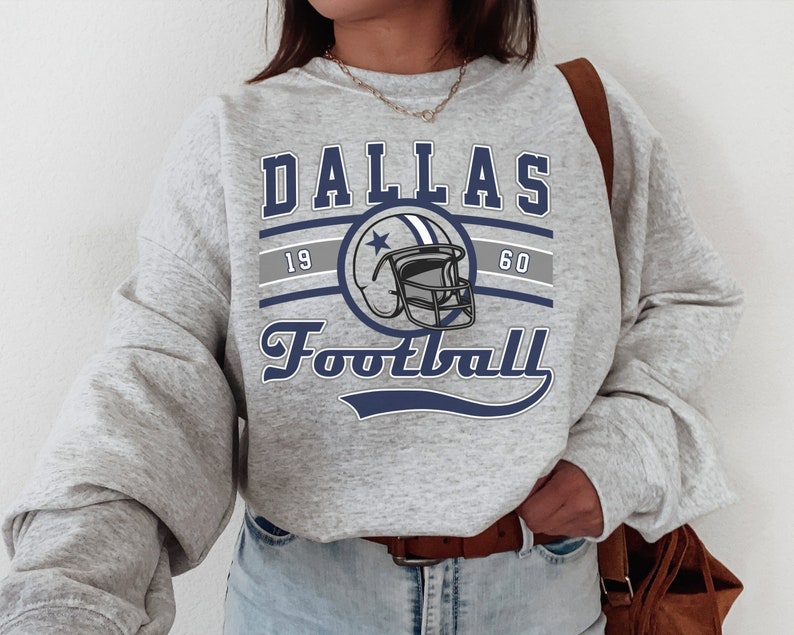 Dallas Football T-Shirt \ Sweatshirt, Vintage Style Dallas Football Shirt, Dallas Shirt, Football Shirt, Dallas Fans