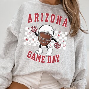 Sudadera/camiseta con cuello redondo de los Arizona Cardinal Game Day, camiseta de fútbol de Arizona, camiseta con cuello redondo de los Cardinal, camiseta de fútbol de Arizona