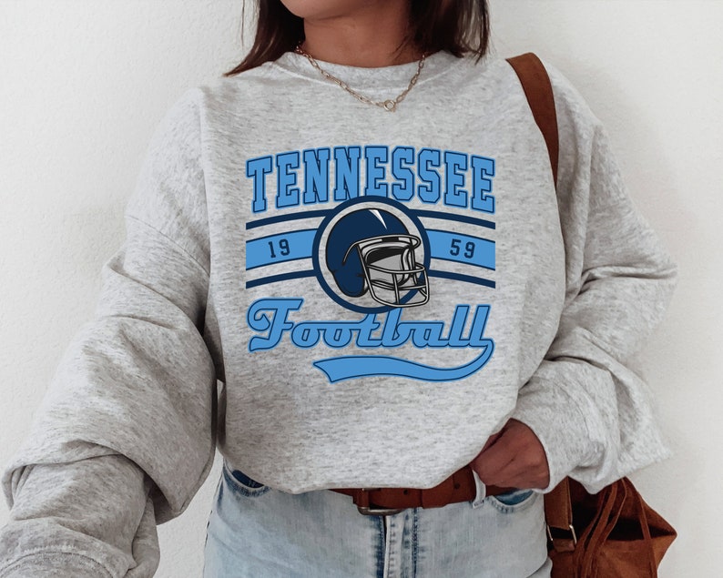Tennessee Titans, Tennessee Football Crewneck, Vintage Tennessee Football Sweatshirt, Titans Sweatshirt, Titans Fan Gift, Tennessee T-Shirt, Titans Sweater, Sunday Football, Football Lovers, Gift for her, Gift for him